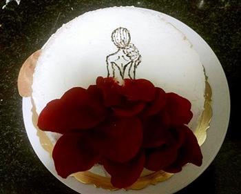 情人节玫瑰蛋糕的做法图解6