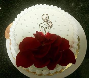 情人节玫瑰蛋糕的做法图解7