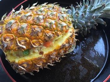 彩蔬虾仁菠萝饭的做法图解9