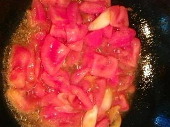 番茄菜花的做法步骤4