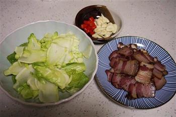 腊肉干锅儿菜的做法步骤4