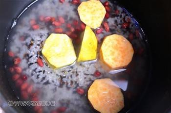 花生甘薯紫米饭的做法步骤3