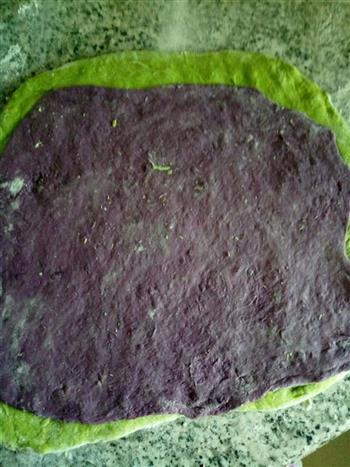 紫薯菠菜吐司的做法步骤7