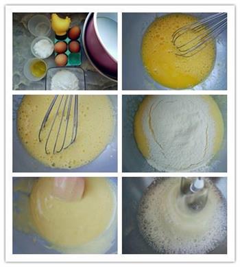 豆沙裱花蛋糕的做法步骤1