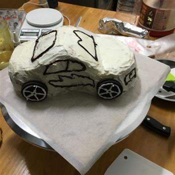 汽车蛋糕的做法步骤20