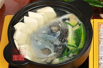 白菜豆腐鱼头汤的做法步骤3