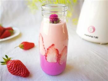 草莓紫薯奶昔的做法步骤8