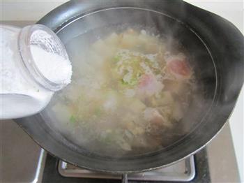 豆腐豆苗肉片汤的做法图解8