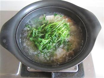 豆腐豆苗肉片汤的做法步骤9