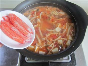 蟹味菇豆腐番茄汤的做法图解8