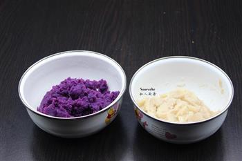 山药紫薯糕的做法步骤2