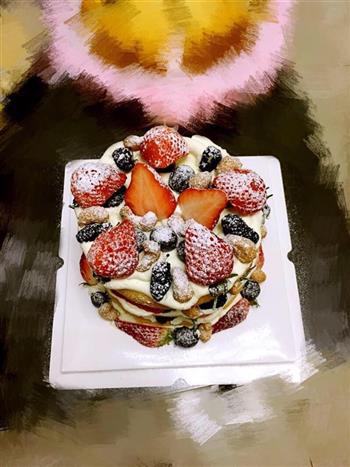 草莓蓝莓水果蛋糕的做法图解15