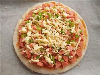 番茄芝士披萨的做法图解4