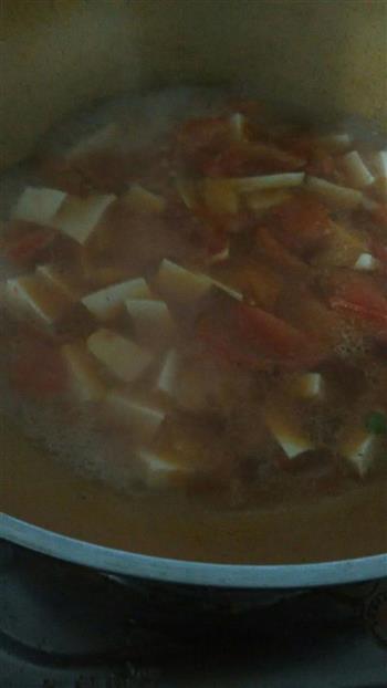 番茄豆腐汤的做法步骤4