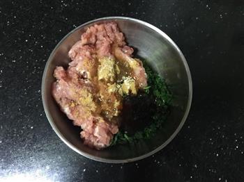 香煎荠菜猪肉饼的做法步骤8