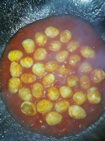 茄汁虎皮鹌鹑蛋的做法步骤8