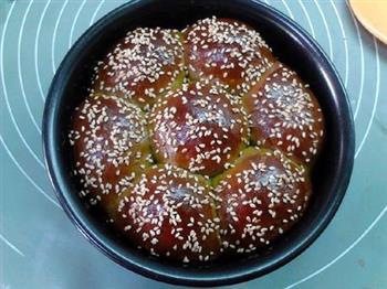 青翠茼蒿面包的做法步骤10