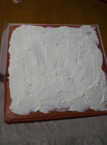 红丝绒奶油蛋糕卷的做法步骤4