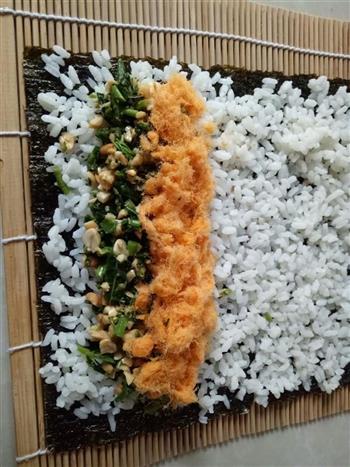 香椿肉松寿司的做法步骤10
