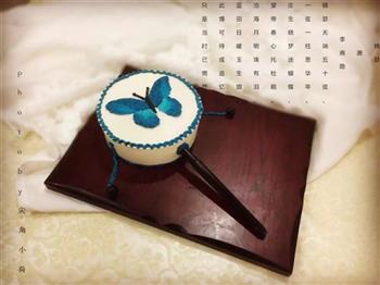 手绘蝴蝶慕斯蛋糕的做法步骤21