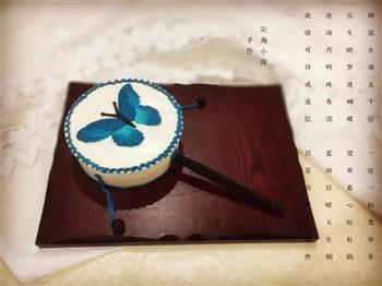 手绘蝴蝶慕斯蛋糕的做法步骤23