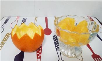 香橙蒸蛋的做法图解2