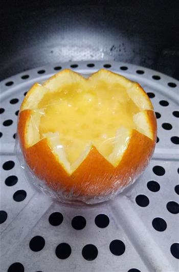 香橙蒸蛋的做法步骤6