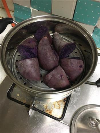 百香果紫薯泥的做法步骤2
