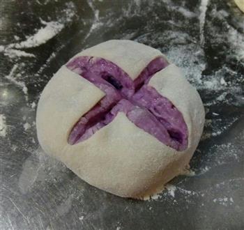 紫薯花苞馒头的做法图解12