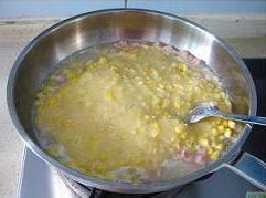 火腿玉米浓汤的做法图解3
