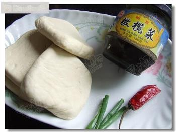 潮汕美食-榄菜蒸豆腐的做法图解1