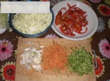 鸡肉蔬菜炒粉干  加详细步骤的做法步骤2