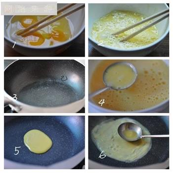 不可不试的家宴凉菜-麻酱鸡丝蛋卷的做法步骤3