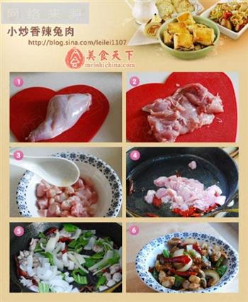 嗜肉族心目中最标准的减肥肉-小炒香辣兔肉的做法图解1