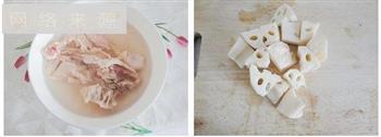 红枣莲藕鸡汤-春季美食的做法图解1