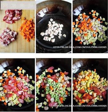 懒人粽子-什锦豌豆糯米饭的做法步骤2