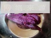 紫薯发面饼的做法步骤1