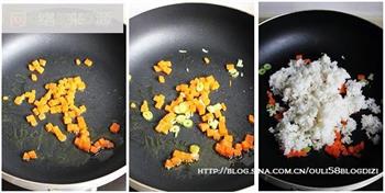 流行混搭-豌豆虾仁炒饭的做法步骤5