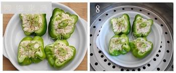无油烟营养开胃菜-豆腐酿青椒的做法步骤7