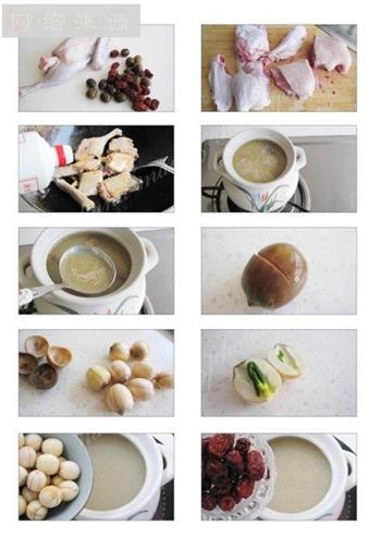 鲜莲红枣水鸭汤的做法图解1