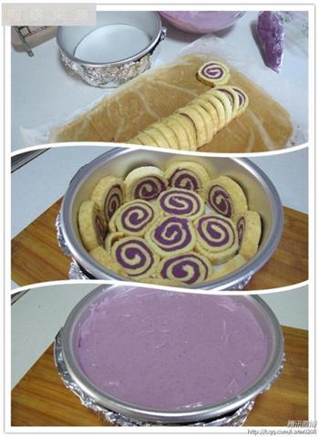 紫薯慕斯蛋糕的做法图解4
