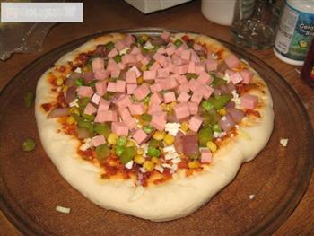 微波炉自制披萨的做法图解7