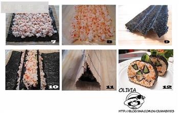 南瓜灯鱼子酱寿司的做法步骤7
