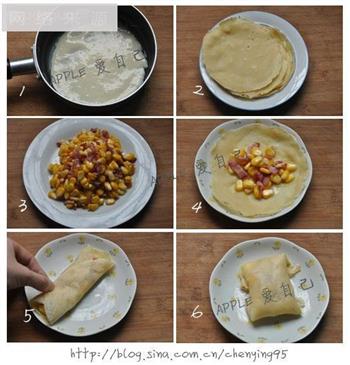 培根玉米煎饼的做法图解8