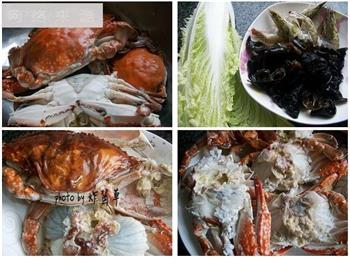 海蟹蔬菜煲的做法图解1