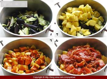 土豆烧茄子的做法步骤1