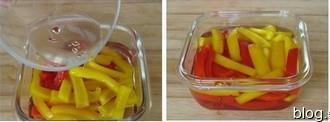 酸甜柿子椒的做法步骤4