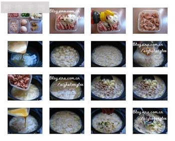 花菜肉丝味噌汤的做法步骤1