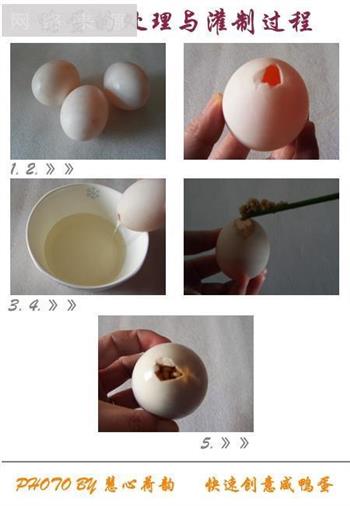 3个小时快速创意自制咸鸭蛋-蛋壳里面有乾坤-金屋藏娇的做法步骤5