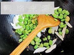 茭白蚕豆炒肉片的做法图解8